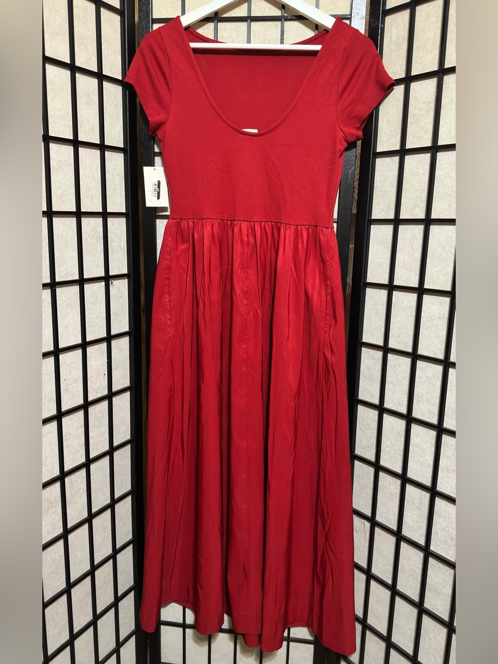 A NEW DAY Backless Knit Short Sleeve Maxi Dress - Picture 7 of 8
